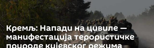 Кремљ: Напади на цивиле — манифестација терористичке природе кијевског режима