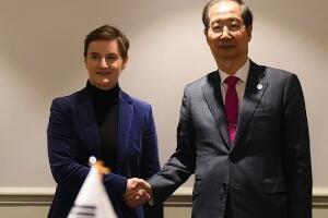 Брнабићева са премијером Републике Коореје
