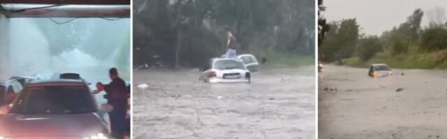 OLUJA ODUVALA KROV, LJUDI SE PELI NA HAUBE BEŽEĆI OD BUJICA Nevreme protutnjalo Beogradom i za sobom ostavilo HAOS (FOTO i VIDEO)
