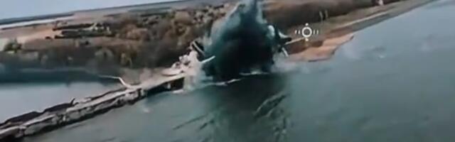 RUSI POGODILI BRANU U UKRAJINI! Snimljen udar šest vođenih bombi na najveći akumulacioni rezervoar u Harkovu (VIDEO)