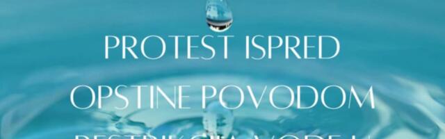 Protest u Batočini ispred opštine zbog restrikcija vode