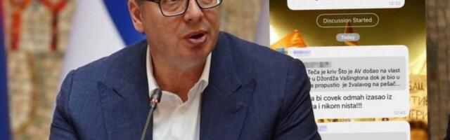 "TEČO, ŠTO GA NE ZGAZI?" Bolesna prepiska blokadera - prete ubistvom predsedniku Vučiću! (FOTO)