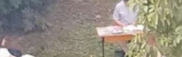 Profesor Medicinskog fakulteta drži ispit pod orahom (FOTO)