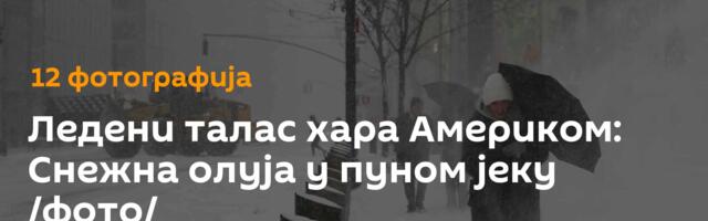 Ледени талас хара Америком: Снежна олуја у пуном јеку /фото/