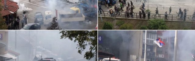 MIRNA NOĆ NA KOSOVU POSLE JUČERAŠNJEG HAOSA! Sklonjene barikade, protest podrške i danas!