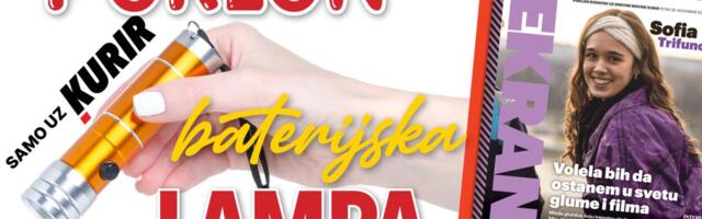 UZ KURIR U PETAK, 28. NOVEMBRA – TV EKRAN I PRAKTIČAN PRIVEZAK BATERIJSKA LAMPA!