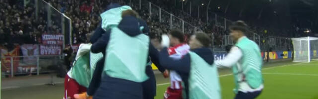 Oduševljenje među navijačima: Zvezda vodi u Gracu posle poništenog gola! (VIDEO)