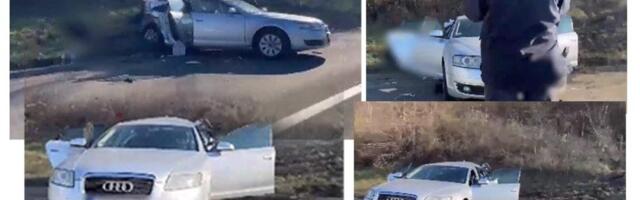 Snimak jezivog sudara u Železniku! Žena htela da skrene, a onda je na nju naleteo vozač "audija"