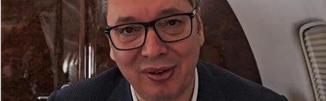 VUČIĆ SE HITNO OGLASIO IZ AVIONA: Stigla mi je fantastična vest od Đorđe Meloni (VIDEO)