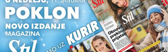 U NEDELJU, 11. JANUARA NE PROPUSTITE NOVO IZDANJE PORODIČNOG MAGAZINA STIL!