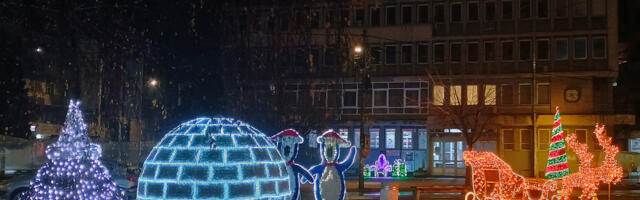 Postavljena novogodišnja dekoracija u Vlasotincu