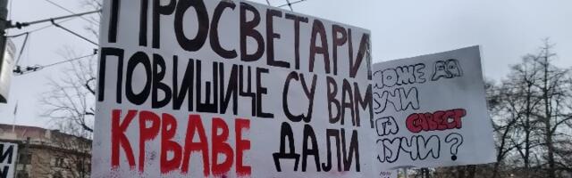 Četvorosatni protest prosvetara danas od 15 časova ispred Ministarstva prosvete