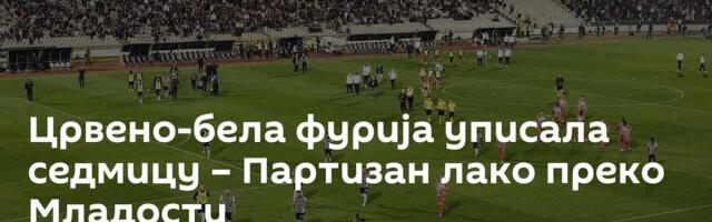 Црвено-бела фурија уписала седмицу – Партизан лако преко Младости