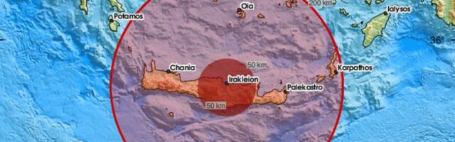 Zemljotres jačine 4,8 stepeni Rihterove skale pogodio Krit!