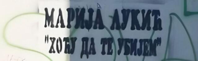 "Hoću da te ubijem" Marija Lukić: Grafiti pevačice