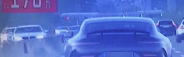 BAHATO SE IŽIVLJAVAO NA PUTU! Jurio 180 na sat gde je dozvoljena brzina 80, vozač DIVLJAO "mercedesom" gostivarskih tablica! (FOTO)