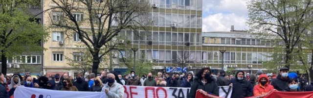 Železničari Srbije na protestu u Beogradu tražili bolje uslove rada
