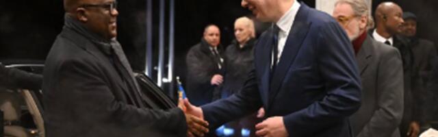 "OSEĆAJTE SE KAO KOD SVOJE KUĆE!" Vučić ugostio predsednika DR Kongo na svečanoj večeri (FOTO)