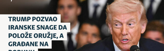 Trump pozvao iranske snage da polože oružje, a građane na pobunu