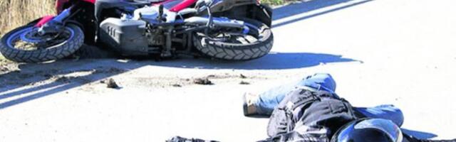 MOTOCIKLISTA OSTAO DA LEŽI NA ASFALTU! Teška saobraćajna nesreća nadomak Aerodroma NIkola Tesla UZROKOVALA VELIKI ZASTOJ (FOTO)