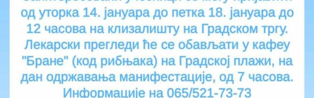 U toku prijava za 15.tradicionalno plivanje za Bogojavljenski krst