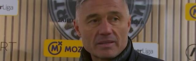 Radoslav Batak posle drame u Humskoj: "Da ne budem previše nerealan, zaslužili smo bod protiv Partizana"