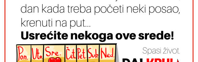 Nasti u cast: Dobrovoljno davanje krvi u sredu
