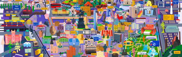 Živopisna panorama Niša pančevačkog umetnika na izložbi „Uzbudljivi gradovi“