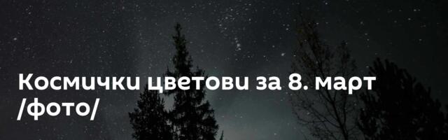Космички цветови за 8. март /фото/