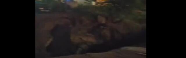 Urušio se parking u Mirijevu posle nevremena (VIDEO)