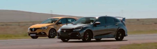 Honda Civic Type R vs Renault Megane RS 300 Trophy (VIDEO)