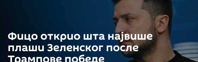 Фицо открио шта највише плаши Зеленског после Трампове победе