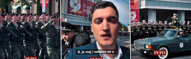 Informer na licu mesta: Petar Popović Pepo usred moćne ruske mašinerije, ovako se brani istina o 9. maju! (FOTO/VIDEO)
