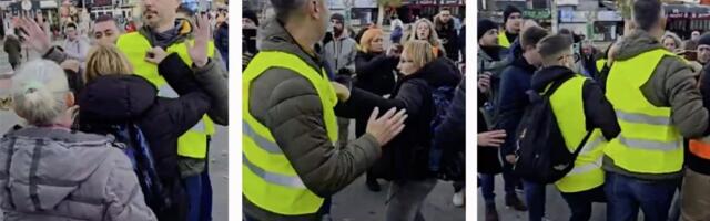 PALE I POSLEDNJE MASKE! Žene pošle kući, htele mirno da prođu, a nasilnici koje predvodi Gruhonjić ih napali (VIDEO)