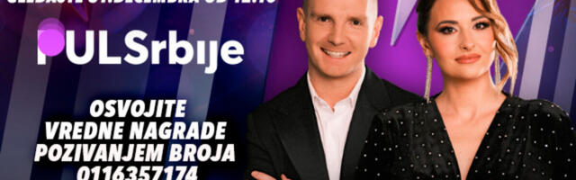VREDNE NAGRADE U SUTRAŠNJEM, PRAZNIČNOM PULSU SRBIJE – voditeljski par Milica i Nikola prvi put zajedno u emisiji