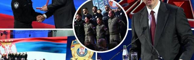 "VI STE STUB DRŽAVE!" Vučić čestitao pripadnicima policije: Radite jedan od najtežih poslova!