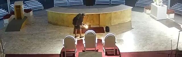 FOTO, VIDEO: Zapaljen oltar u Međugorju, oskrnavljeni kipovi Gospe