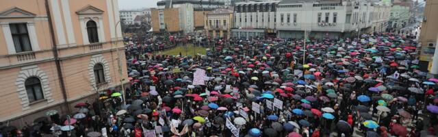 Održana je protestna šetnja studenata i građana grada Kragujevca