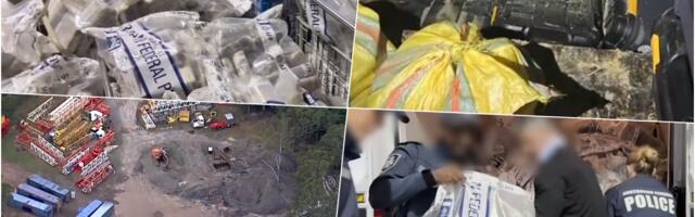 NAJVEĆA ZAPLENA U ISTORIJI AUSTRALIJE! Višemesečna operacija dovela do spektakularnog hapšenja, evo gde su krili ulov vredan skoro 500 MILIONA EVRA (VIDEO)
