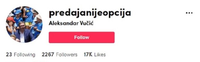 Stopama Sićvea: Vučić rešio da bude kul i otvori TikTok nalog