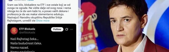 "UVREDILI STE NA NAJMONSTRUOZNIJI NAČIN SVOJ NAROD"! Brnabićeva očitala lekciju studentima blokaderima nakon skandalozne objave