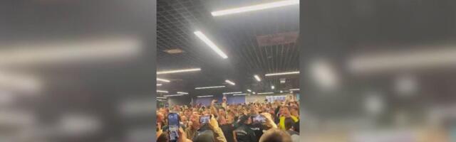 Opšte ludilo na aerodromu povodom Željkovog dolaska!