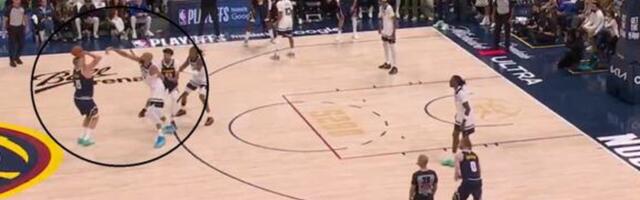 Neće, neće, ali kad je stani-pani Jokić ne promašuje: I to preko Gobera sa 10 metara! /VIDEO/