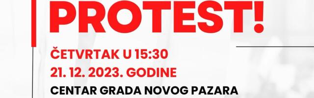 Danas protest protiv izborne krađe u Novom Pazaru