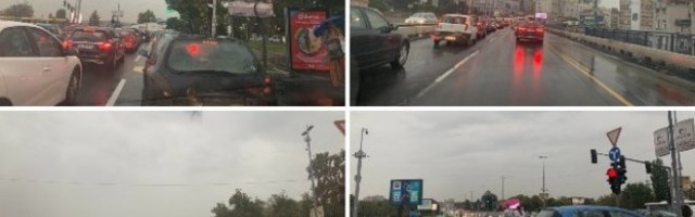 KATASTROFA U BEOGRADU! SVE STOJI! Kiša napravila kolaps! (FOTO)
