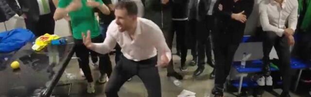 IDEMO BREEEEEEEE! Srpski trener u transu posle najlepše košarkaške bajke! (VIDEO)