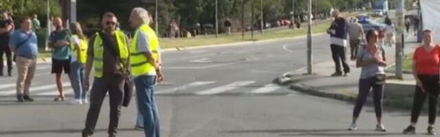 Počela blokada raskrsnice na Vidikovcu: Trajaće do 18 sati