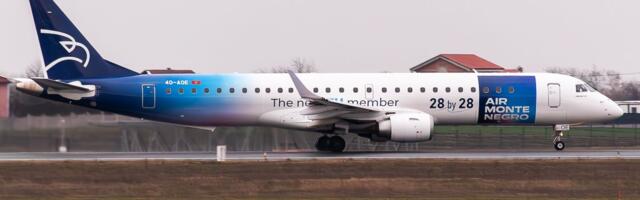 Air Montenegro promoviše ulazak Crne Gore u EU: Avion sa sloganom „28 by 28“ u Beogradu