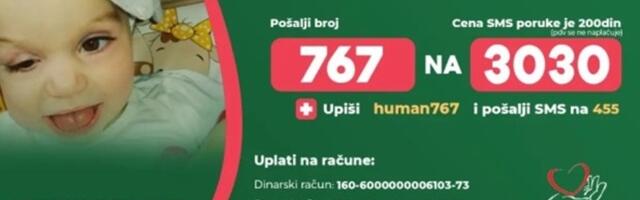 Трка са временом за живот мале Јање: 30.000 евра недостаје за лечење