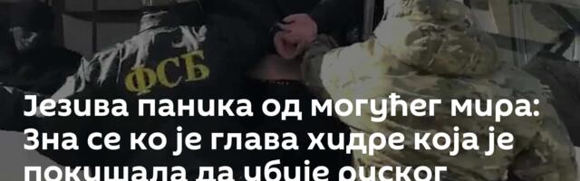 Језива паника од могућег мира: Зна се ко је глава хидре која је покушала да убије руског генерала